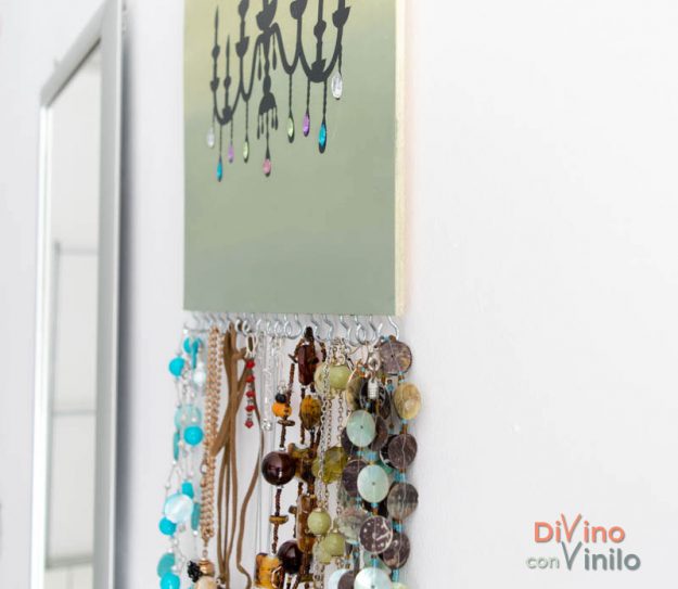 colgador para collares y pendientes DIY