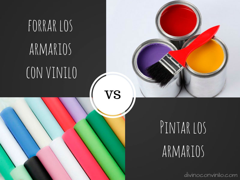 forrar el armario con vinilo vs pintarlo
