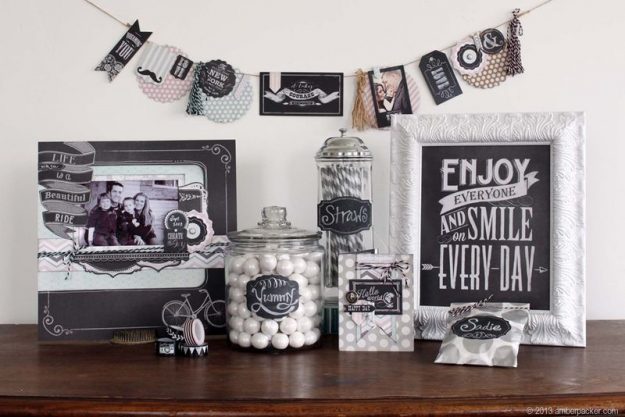 vinilo pizarra para decorar fiestas