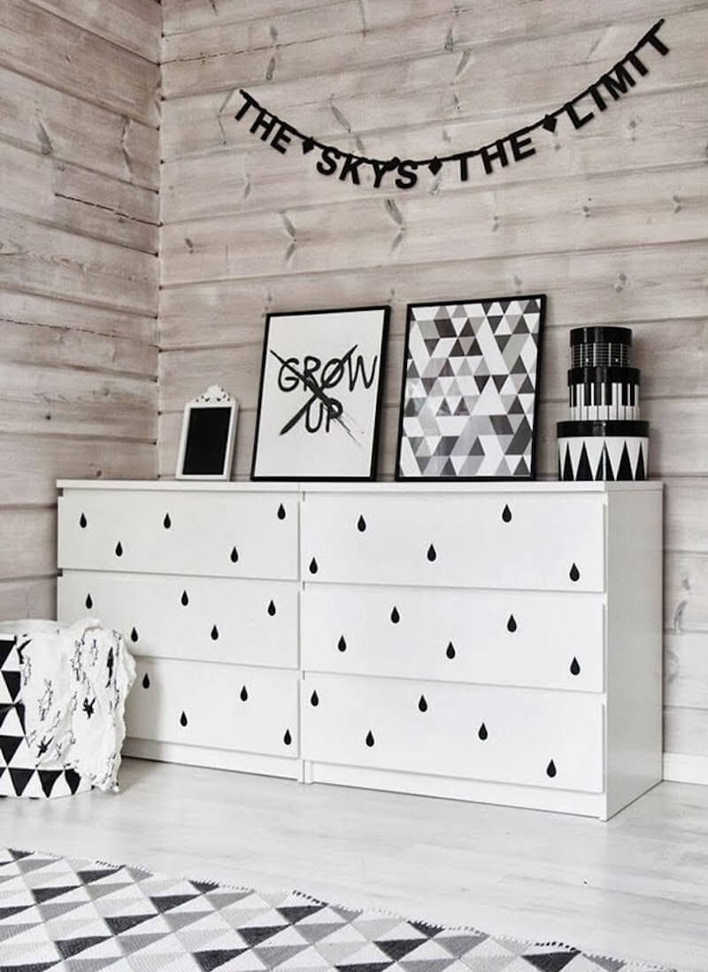 decorar-muebles-ikea-vinilo-comoda5b tunear muebles Ikea con vinilo adhesivo